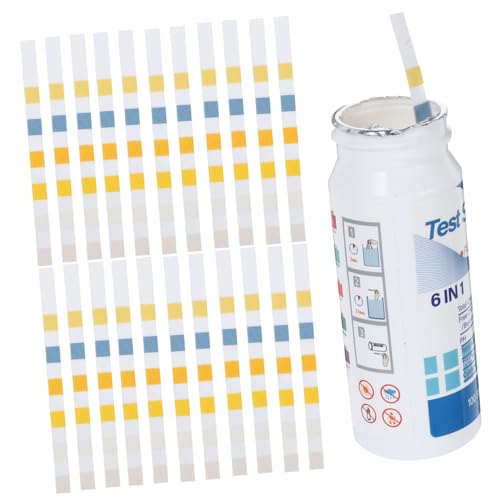 Anneome Multifunktionale Pool Teststreifen Ph Wasserqualitätsteststreifen für Schwimmbad Spa und Sprudelbad Präzise Wasserhärte Alkalinität Messung Tragbar und Einfach Anzuwenden von Anneome