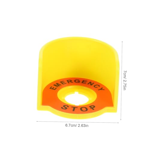 Anneome Not aus taster Schutzabdeckung Gelb mit Warnschild Robuster Not aus schalter Schutz für Industrielle Ausrüstung Verhindert Versehentliches Auslösen Einfach zu Montieren Kompatibel Anneome Not aus taster Schutzabdeckung Gelb mit Warnschild Robuster Not aus schalter Schutz für Industrielle Ausrüstung Verhindert Versehentliches Auslösen Einfach zu Montieren Kompatibel von Anneome