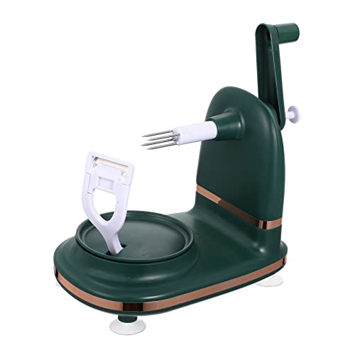 Anneome Obst- & Gemüseschäler Multifunktionaler Elektroschäler Dunkelgrün Edelstahl & ABS 2 Klingen 375g von Anneome