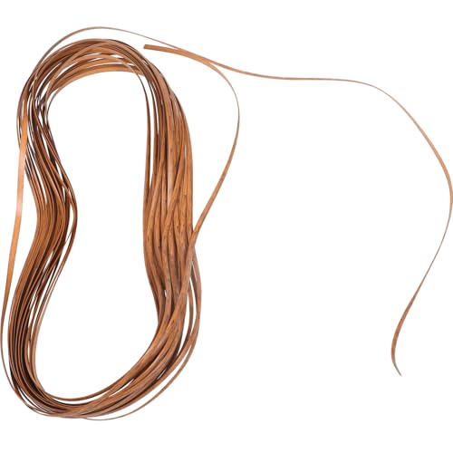 Anneome PE Rattan Reparaturset für DIY Möbel Flechtmaterial Kunststoff Rattanrolle in Holzmaserung Langlebig UV beständig Geeignet für Gartenstuhl Balkonmöbel Reparatur und Bastelarbeiten von Anneome