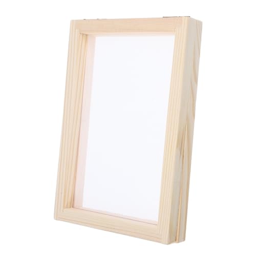 Anneome Papierrahmen Holz DIY Papierherstellungsrahmen Robust Langlebig mit Sieb für Basteln Umwelterziehung Geeignet Holzkunst Materialpaket von Anneome