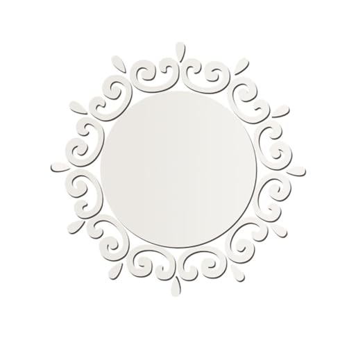 Anneome Runder Selbstklebender Spiegelfolie Wandaufkleber DIY Spiegelaufkleber für Bad Wohnzimmer Schlafzimmer Dekoration von Anneome