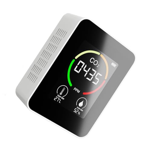 Anneome Sensor Luftqualitätsmonitor Luftüberwachung Temperatur Feuchtigkeitsmessgerät Tragbar für Zuhause Büro Gewächshaus von Anneome