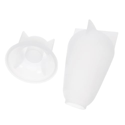 Anneome Silikonform für Resin-gießung mit Stabilem Sockel Transparentes Epoxidharz Lampenform für Kerzenherstellung Seifen Blumenmotive und DIY Bastelprojekte von Anneome