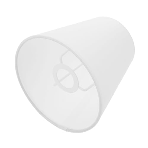 Anneome Stoffbeleuchtung moderne Lampenabdeckung Lampenschirme aus Stoff Lampenschirm modern Ersatzlampenschirme Lampenschirme für Tischlampen Lampenschirm aus Stoff Metall Weiß von Anneome