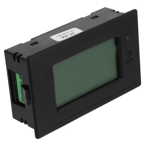 Anneome Strom Spannungsmesser Wechselstromzähler Lcd anzeige Haushalts energiezähler für Präzise Leistungs Stromverbrauchsmessung Kompatibel mit Haushaltsgeräten von Anneome