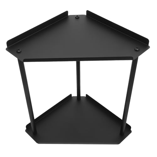 Anneome Stufiger Badezimmer-waschtisch-Organizer Platzsparendes Metallregal für Makeup und Pflege Eckregal für Waschbecken Schwarzes Aufbewahrungssystem für Bad und Kosmetik von Anneome