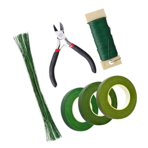Anneome Teiliges DIY Floristik Set mit Getrockneten Blumen Floristendraht Doppelseitigem Klebeband und Papierwickeldraht zum Basteln Blumenbinden und Geschenkverpacken von Anneome