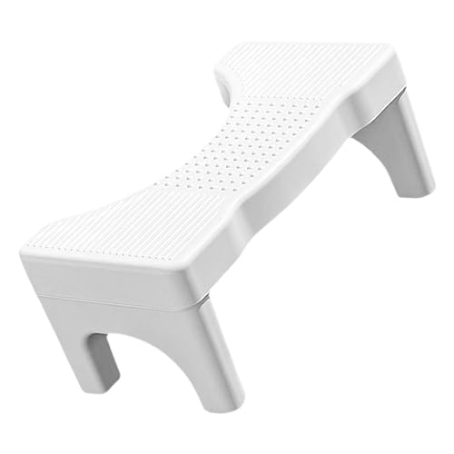 Anneome Töpfchen Hocker badzubehör badaccessoires Toilettensitzauflage Toilettensitzmatte wc-Sitz kommode hocker Toilettenhocker fußhocker Badezimmerversorgung Hocker für Toilette pp Weiß von Anneome