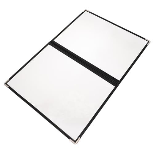 Anneome Transparenter PVC Menükarten Ordner Lose Organizer Speisekarten Schutzfolie Wasserfest Rutschfest mit Abgerundeten Ecken für Gastronomie und Büro von Anneome