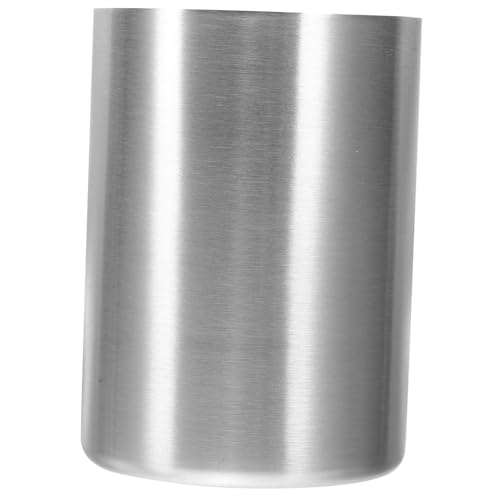 Anneome Trinkbecher Langlebig Vielseitig Einsetzbar als Wasser Getränke und Zahnputzbecher für Zuhause Party Reise Silberfarbener Becher mit Glatter Oberfläche von Anneome