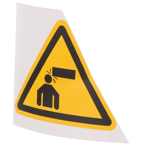 Anneome Warnschild Achtung Kopf Selbstklebend Sichtbarer Kopf warnaufkleber Langlebiges Praktisches Sicherheitsschild für Maschinen und Niedrige Deckenbereiche Geeignet von Anneome