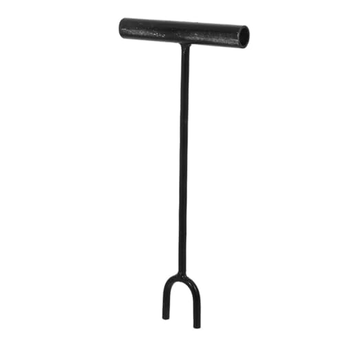 Anneome Wasserabsperrwerkzeug mit T griff Langlebiger Stahl Ventilschlüssel für Wasserzähler Gasventile und Untergrundsysteme Universeller Langer U förmiger Rohrschlüssel für Vielseitige von Anneome