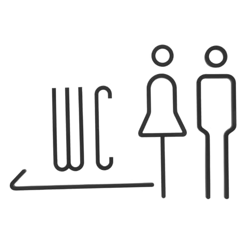 Anneome Wc Schild aus Selbstklebendes Toiletten Wandtattoo mit Klarer Männer Frauensymbolik Einfache Montage für Hotels Restaurants und Büros Anneome Wc Schild aus Selbstklebendes Toiletten Wandtattoo mit Klarer Männer Frauensymbolik Einfache Montage für Hotels Restaurants und Büros von Anneome
