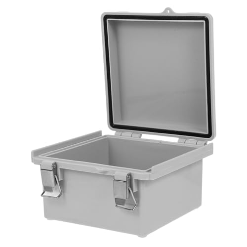 Anneome Wetterfeste Kunststoff verteilerdose mit Transparentem Gehäuse und Edelstahl klappverschluss Robuste Außenbox für Elektrische Kabelinstallationen im Freien von Anneome