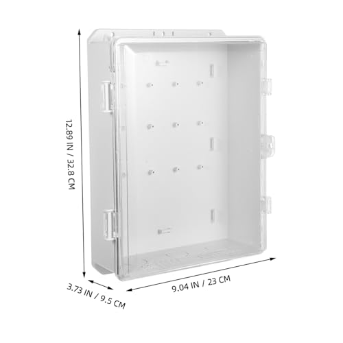 Anneome Wetterfeste Transparente Elektroverteilerdose mit Klarem Deckel Wetterbeständige Außeneinbaubox für Kabelschutz Überwachung und Sicherheitsprojekte Robust und Vielseitig für von Anneome