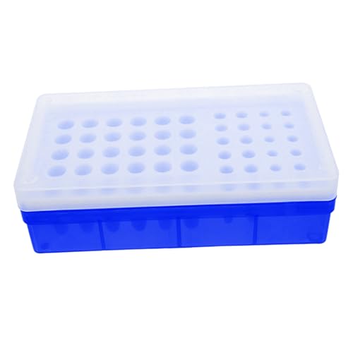 Anneome Zentrifugenröhrchen Gefrierbox aus Robustem Kunststoff Transparente Aufbewahrungsbox für Laborproben mit Einfachem Beschriftungssystem zur Effizienten Probenorganisation von Anneome
