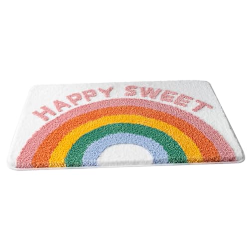 Anneome rutschfeste Badematte Waschbarer Badteppich mit Regenbogen Design Wasserabsorbierend Weicher Badezimmerteppich Für Senioren Schwangere Badezimmer Fußmatte Anneome rutschfeste Badematte Waschbarer Badteppich mit Regenbogen Design Wasserabsorbierend Weicher Badezimmerteppich Für Senioren Schwangere Badezimmer Fußmatte von Anneome