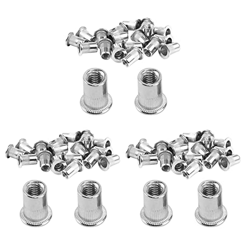 Anneth 60 Stück rostfreie Stahlmuttern 304 M6 x 15 mm von Anneth