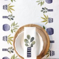 Vogesen Baumwolltischdecke "Santorin" Kollektion Quadratisch, Rund, Rechteckig, Oval Und Nach Maß von AnnetteetJeanne
