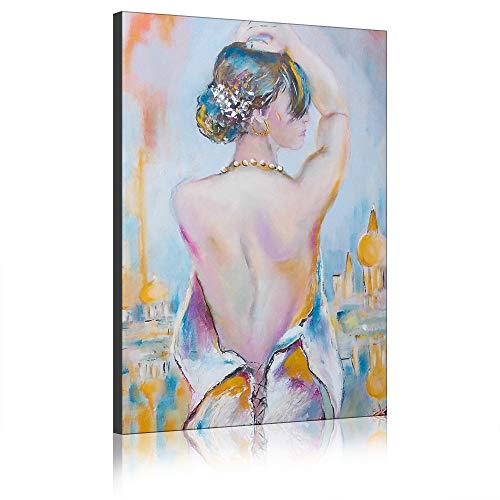 Leinwand Malerei Sexy Frauen Körper Poster Wandkunst Aquarell Bilder Drucken Moderne Dekoration Für Schlafzimmer (26,60 x 90 cm(Kein Rahmen)) von Annick Goutal