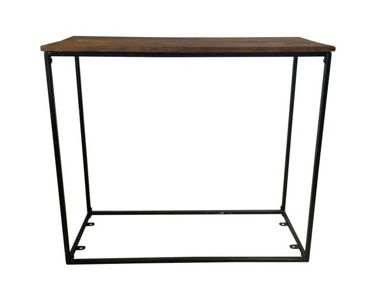 Annimuck Beistelltisch Tisch Puri, braun, Holz/Metall, 90x30x80 cm Kommode Anrichte (1-St) von Annimuck