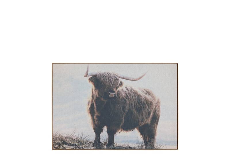 Annimuck Bild Chic Antique * Bild mit Highland Rind und Rahmen H53/L77/B2 cm natur, (1 St) von Annimuck