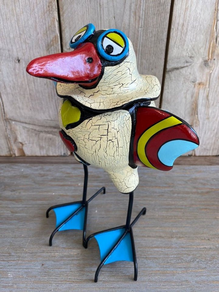 Annimuck Dekofigur Trend Art Jelly Bird Goose Unikat handbemalt Kunstobjekt 30cm (1 St) von Annimuck