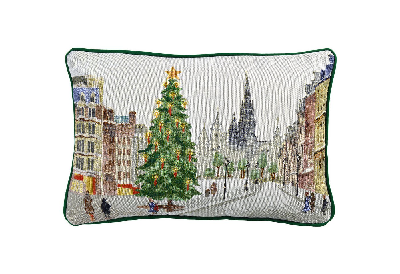 Annimuck Dekokissen Sander * Festliches Dekokissen X-MAS in Town 32x48 cm Annimuck Dekokissen Sander * Festliches Dekokissen X-MAS in Town 32x48 cm von Annimuck