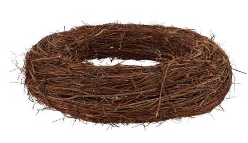 Annimuck Dekokranz Dekokranz Reisig Kranz Holzkranz D30 H8 cm braun Naturkranz von Annimuck