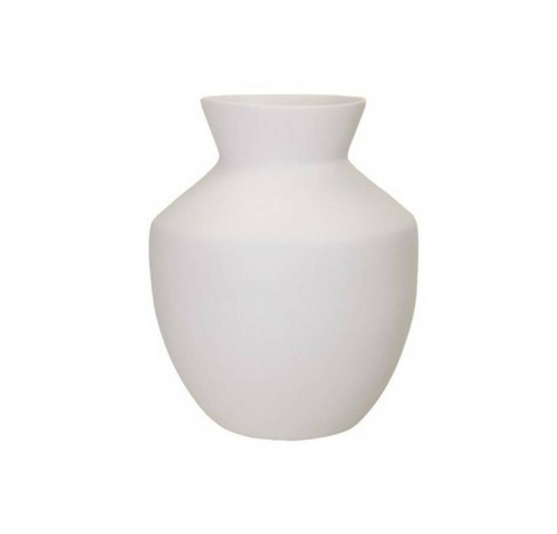 Annimuck Dekovase Bambus Vase Spun H=22 cm D=18 cm weiß (1 St) von Annimuck