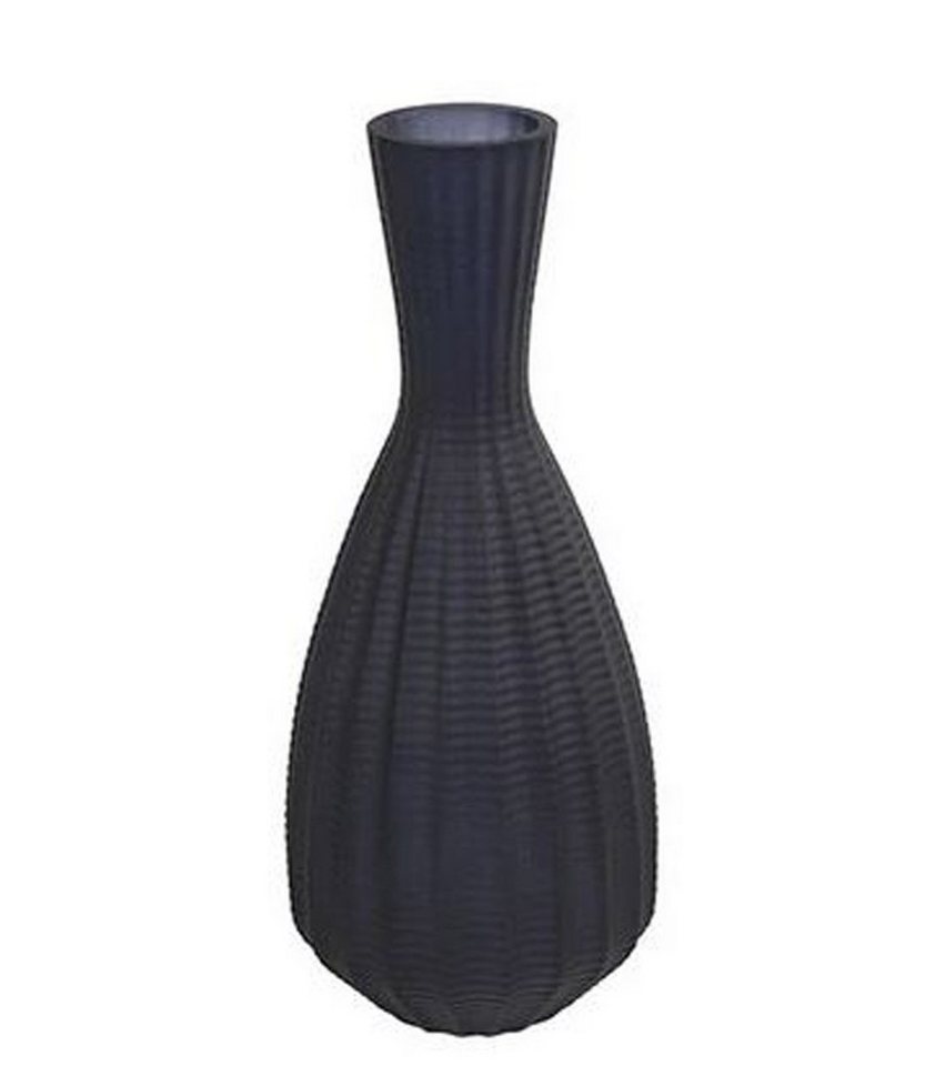 Annimuck Dekovase Wunderschöne Glas Vase Annalisa L10B10H25CM in schwarz (1 St) von Annimuck