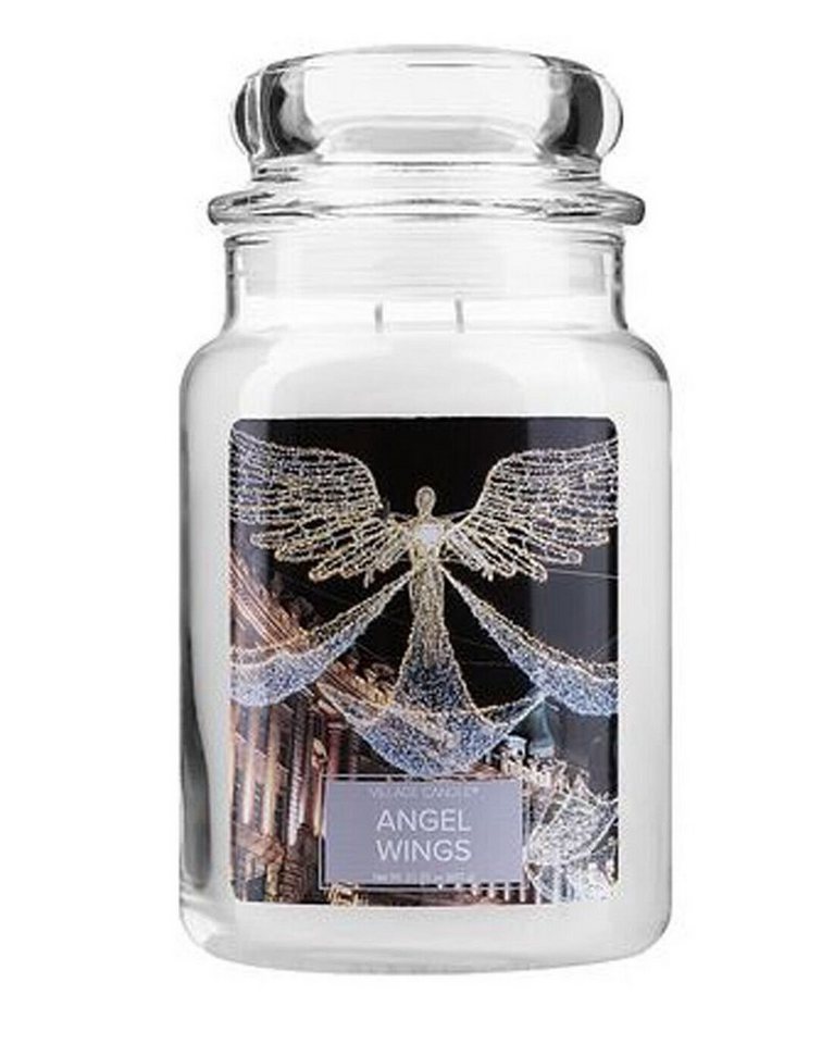 Annimuck Duftkerze Mosaik Village Candle Angel Wings im Glas (1-tlg) von Annimuck