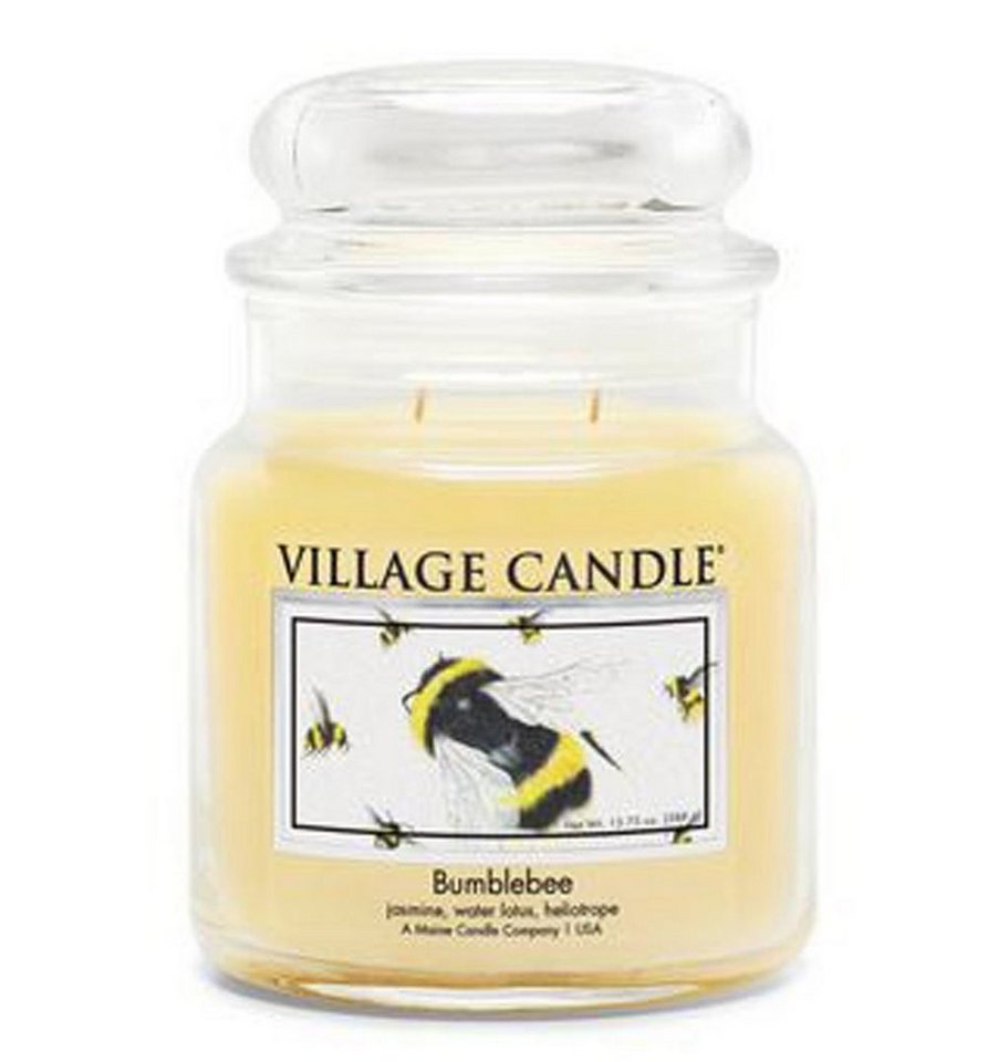 Annimuck Duftkerze Mosaik Village Candle Bumblebee im Glas 389gr Medium size Duftkerze von Annimuck