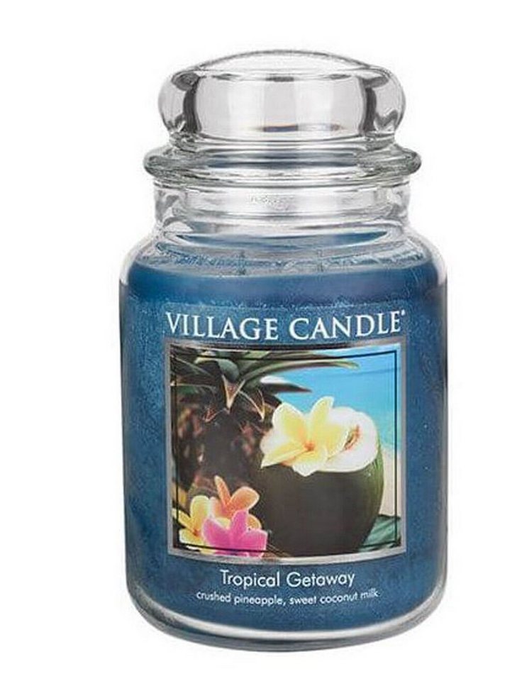 Annimuck Duftkerze Mosaik Village Candle Tropical Getaway im Glas Duftkerze von Annimuck