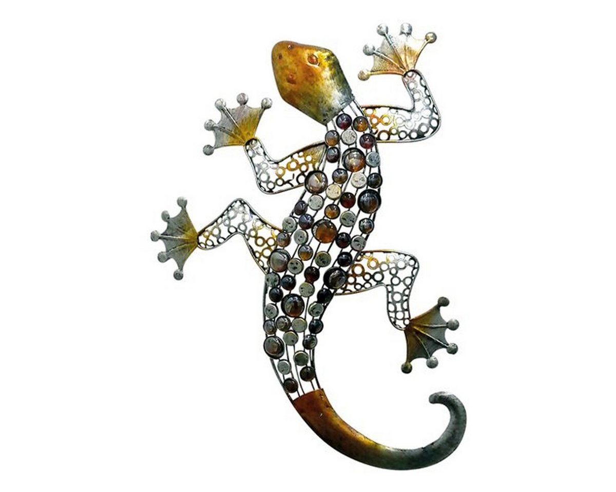 Annimuck Gartenfigur WandHänger Gecko ArtFerro, Metall, 62,5x17x45,5 cm, (1 St) von Annimuck
