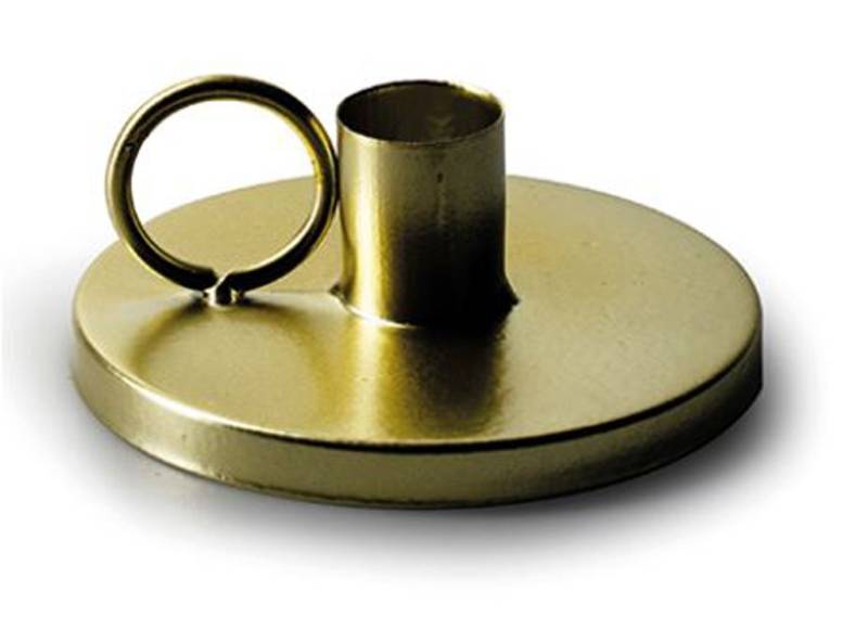 Annimuck Kerzenhalter Metall Kerzenhalter Layla gold für Stabkerzen Tafelkerzen D10,5 (1 St) von Annimuck
