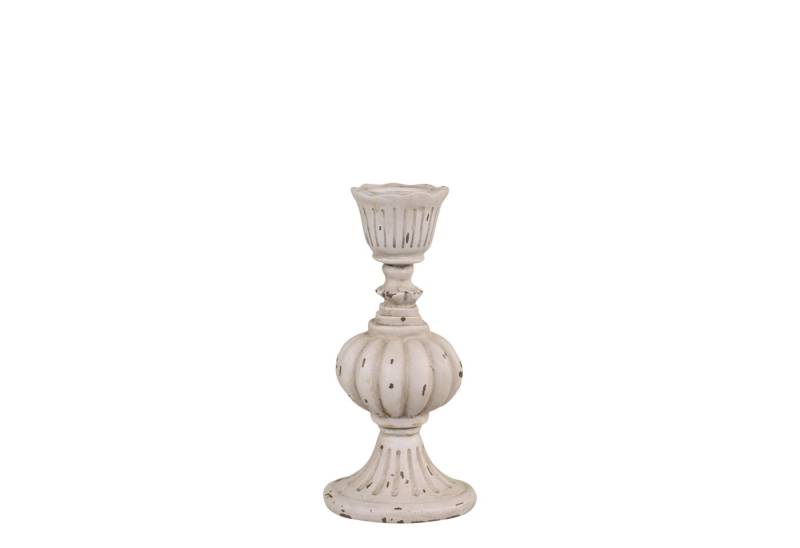 Annimuck Kerzenständer Chic Antique Kerzenständer H14/D7 cm antique grau Vintage (1 St) von Annimuck