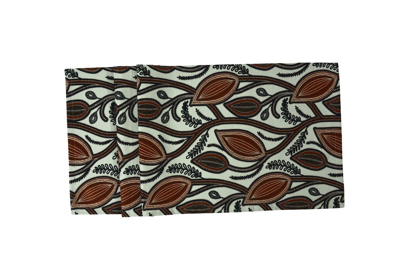 Annimuck Tischläufer Sander Herbst Tischläufer Zelda in marsala mit Blättern 50x140 cm (1-tlg) von Annimuck