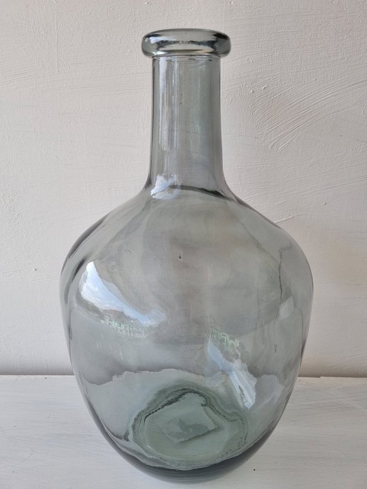 Annimuck Tischvase Flaschenvase Vino Bottle Glas Vase massiv H31 D17 cm (1 St) von Annimuck