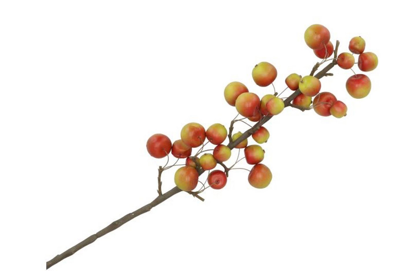 Kunstblume Dekozweig Herbst Malus Apfel Kunstzweig L66 cm, Annimuck von Annimuck