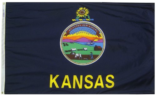 Annin Flagmakers Bundesstaat Kansas Flagge 3x5' Nicht zutreffend von Annin Flagmakers