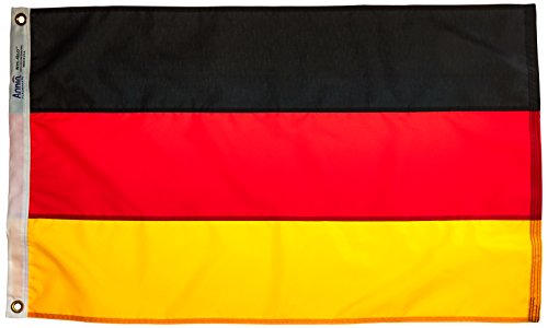 Annin Flagmakers Deutschland-Flagge, USA, hergestellt nach offiziellen Vereinten Nationen, Design-Spezifikationen, 6 x 90 cm (Modell 192895) von Annin Flagmakers