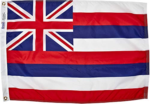 Annin Flagmakers Hawaii State Flag Nylon SolarGuard NYL-Glo, 100% in den USA nach Offiziellen Designspezifikationen hergestellt, 5x8 ft von Annin Flagmakers