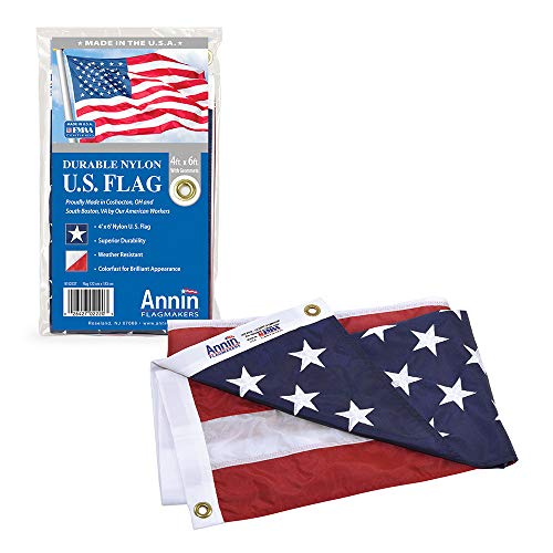 Annin Flagmakers Amerikanische Flagge Allwetter Nylon SolarGuard Nyl-Glo, 1,2 x 1,8 m (Modell 2220) von Annin Flagmakers