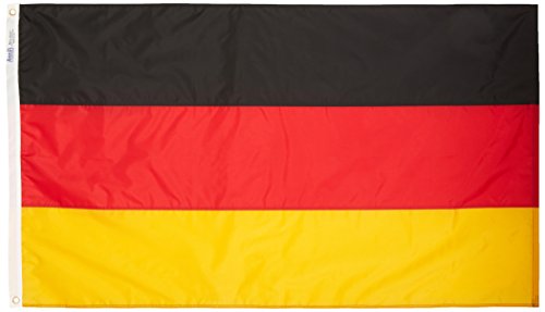 Annin Flagmakers Modell 192898 Deutschland-Flagge, hergestellt nach Offiziellen Designspezifikationen der Vereinten Nationen, 90 x 150 cm, Mehrfarbig von Annin Flagmakers