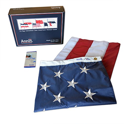 Annin Flagmakers Modell 2300 Amerikanische Flagge Allwetter Nylon SolarGuard Nyl-Glo, 6 x 3 m Annin Flagmakers Modell 2300 Amerikanische Flagge Allwetter Nylon SolarGuard Nyl-Glo, 6 x 3 m von Annin Flagmakers