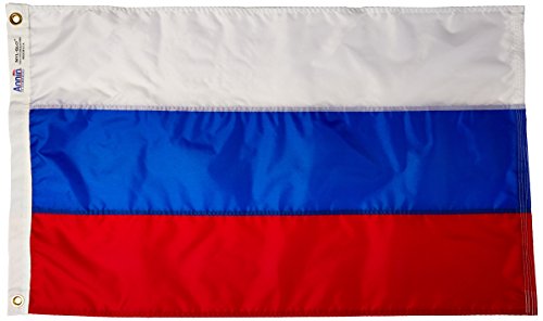 Annin Flagmakers Russland-Flagge, USA, hergestellt nach Offiziellen Designspezifikationen der Vereinten Nationen, 6 x 90 m (Modell 199000) von Annin Flagmakers