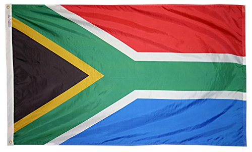 Annin Flagmakers Südafrika-Flagge, USA, hergestellt nach Offiziellen Designspezifikationen der Vereinten Nationen, 6 x 90 cm (Modell 197562) von Annin Flagmakers