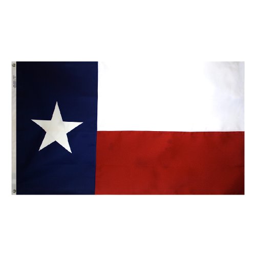 Annin Flagmakers Texas-Staatsflagge, USA, hergestellt nach Offiziellen Staats-Design-Spezifikationen, 9 x 150 cm (Modell 145305) von Annin Flagmakers